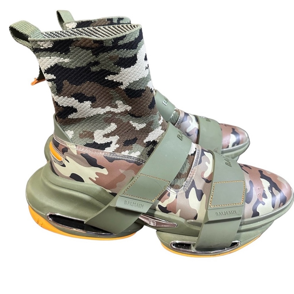 Balmain Camo Sneaker-boots